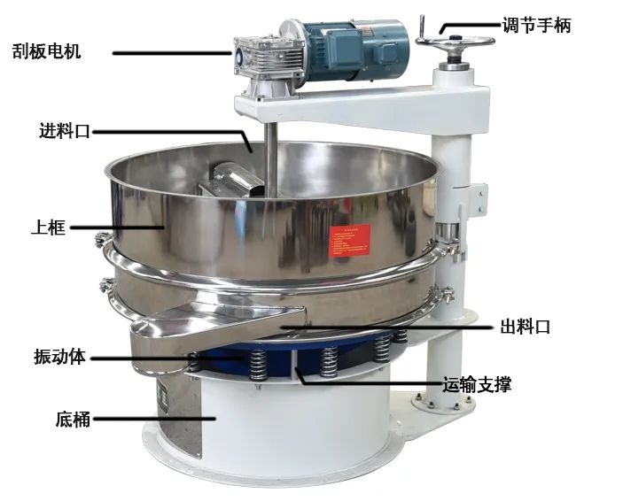 刮板旋振筛 强制筛