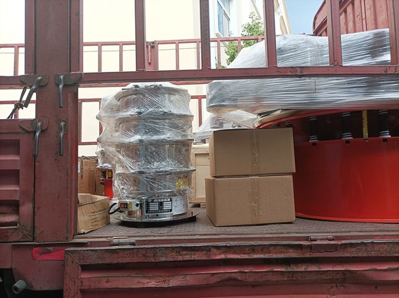 400型超声波旋振筛加两台超声波系统加网架发货