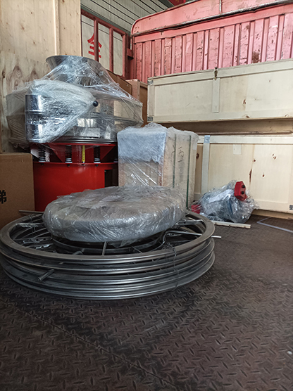 旋振筛、网架、电机、检验筛等发货