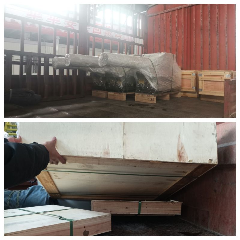 三台电磁给料机、网架等发货